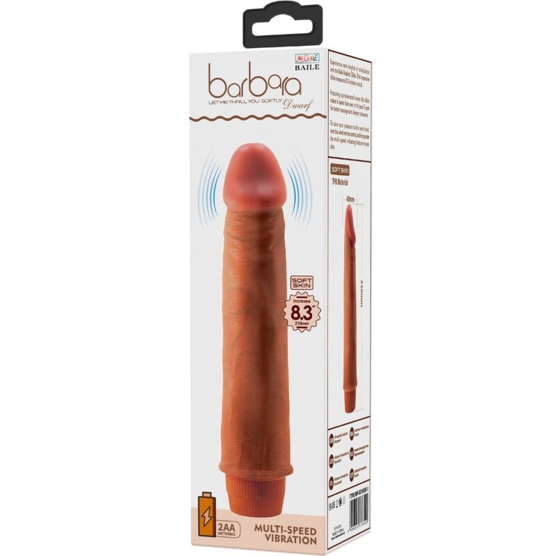 BAILE - VIBRADOR REALISTA ANÃO 21 CM MULATO 6 Baile - vibrador realista anão 21 cm mulato - image 6