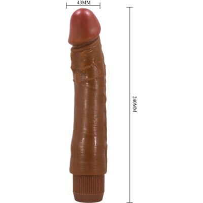 Baile - vibrador realista dybbuk 24 cm mulato baile caliente. Pt