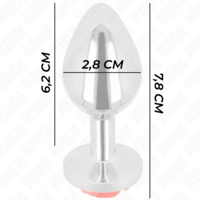 Kink - plug anal rosa vermelho tamanho s kink pleasure plugs caliente. Pt