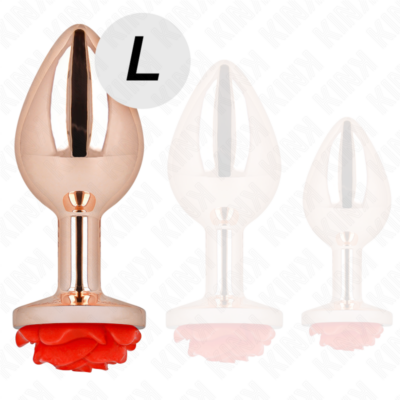 Alternative view of KINK - PLUG ANAL ROSA OURO COM ROSA VERMELHA L