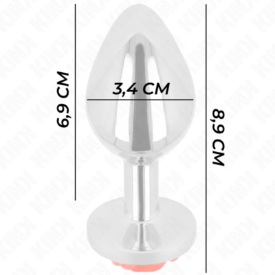 Kink - plug anal rosa vermelho tamanho m kink pleasure plugs caliente. Pt