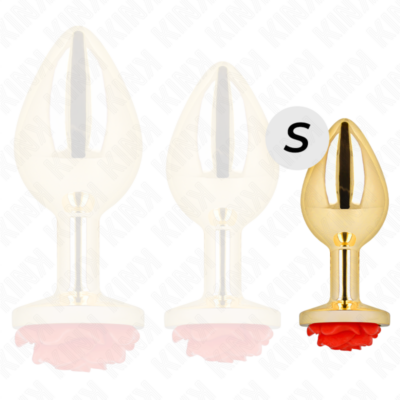 Kink - plug anal ouro rosa vermelho tamanho s kink pleasure plugs caliente. Pt