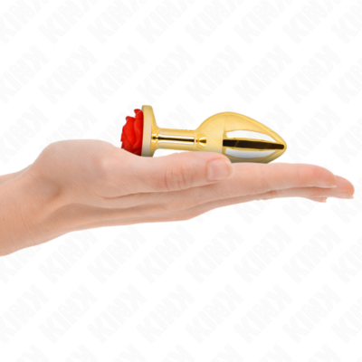 Kink - plug anal ouro rosa vermelho tamanho m kink pleasure plugs caliente. Pt