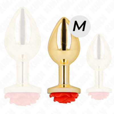 Alternative view of KINK - PLUG ANAL OURO ROSA VERMELHO TAMANHO M