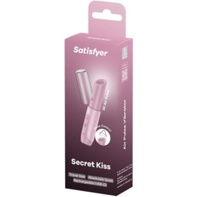 Satisfyer - estimulador de clitóris secret kiss wave rosa satisfyer air pulse caliente. Pt