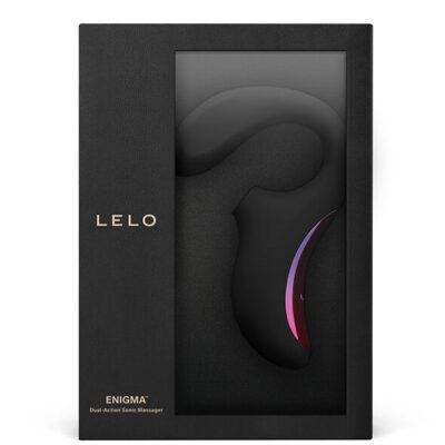 Lelo - enigma massager de estimulao de dupla suco preto lelo caliente. Pt