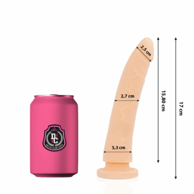 DELTA CLUB - BRINQUEDOS DILDO MÉDICO NATURAL SILICONE 17 CM -O- 3 CM