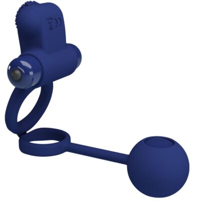 Pretty love - remington anel vibrador duplo com plug azul pretty love male caliente. Pt