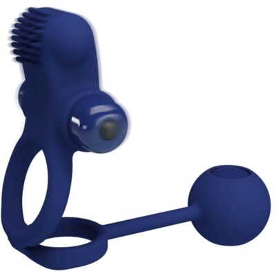 Pretty love - remington anel vibrador duplo com plug azul pretty love male caliente. Pt