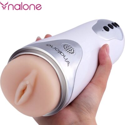 Nalone - magician masturbator com vibração branco nalone caliente. Pt