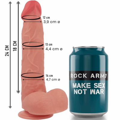 Rockarmy - silicone líquido raptor 24 cm -o- 4,4 cm rock army caliente. Pt
