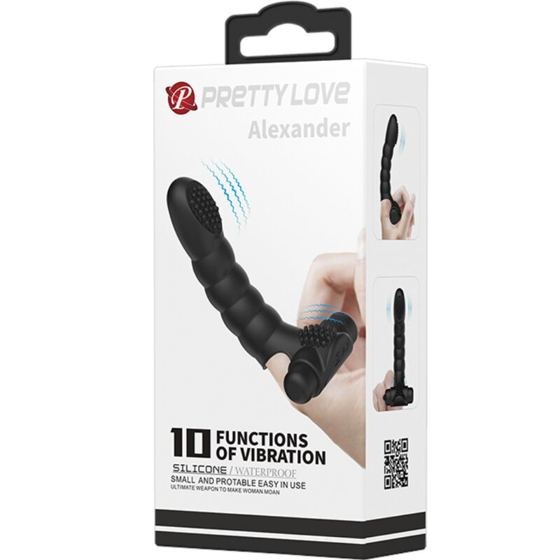 PRETTY LOVE - VIBRADOR DE DEDO ALEXANDER 10 VIBRAÇÕES PRETO 7 Pretty love - vibrador de dedo alexander 10 vibrações preto - image 7