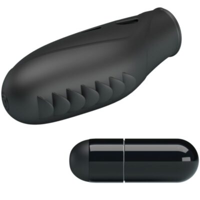 Pretty love - vibrador de dedo de silicone gilo preto pretty love caliente. Pt