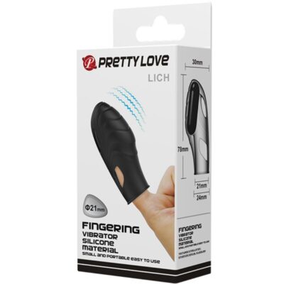 Pretty love - lich silicone dedo vibrador preto pretty love caliente. Pt