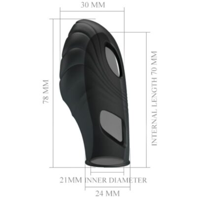 Pretty love - lich silicone dedo vibrador preto pretty love caliente. Pt