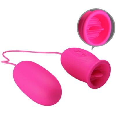 Pretty love - ovo vibrador daisy + língua estimulante de clitóris rosa pretty love caliente. Pt