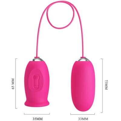 Pretty love - ovo vibrador daisy + língua estimulante de clitóris rosa pretty love caliente. Pt