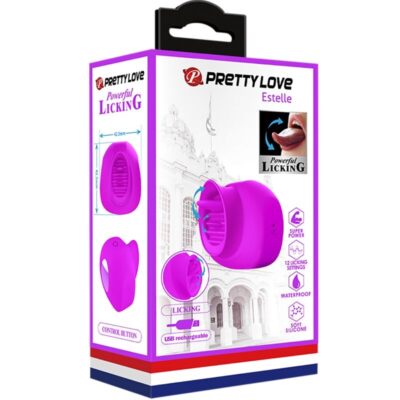 Pretty love - estelle tongue clitoris stimulator 12 vibrações roxo pretty love caliente. Pt