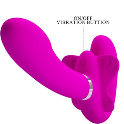 Pretty love - vibrador valerie double strap-on 12 vibrações roxo pretty love caliente. Pt