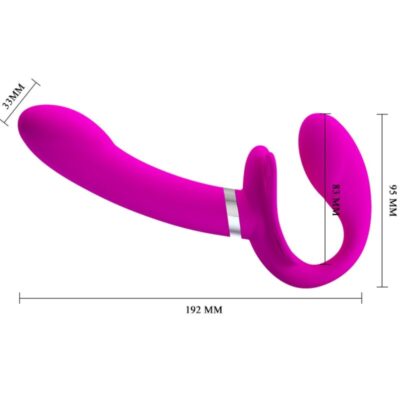 Pretty love - vibrador valerie double strap-on 12 vibrações roxo pretty love caliente. Pt