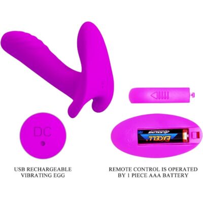 Pretty love - massageador e vibrador 12 vibrações controle remoto roxo pretty love caliente. Pt