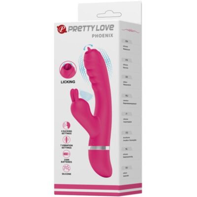 Pretty love - vibrador coelho multifuncional phoenix rosa pretty love caliente. Pt