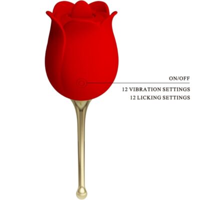PRETTY LOVE - ESTIMULADOR DE CLITÓRIS ROSE LOVER 12 VIBRAÇÕES VERMELHO 8 Pretty love - estimulador de clitóris rose lover 12 vibrações vermelho - image 3