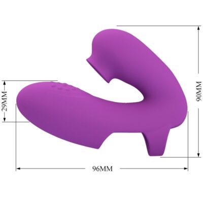 Pretty love - vibrador de dedo athena com estimulador de clitóris roxo pretty love caliente. Pt