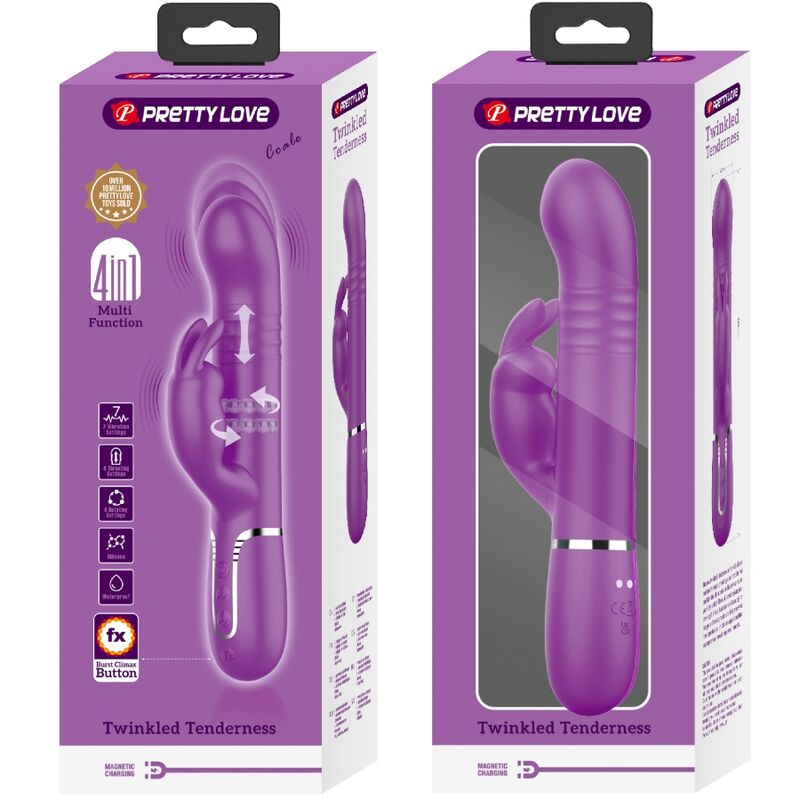 PRETTY LOVE - COALE 4 EM 1 MULTIFUNCIONAL COELHO VIBRADOR ROXO 8 Pretty love - coale 4 em 1 multifuncional coelho vibrador roxo - image 8