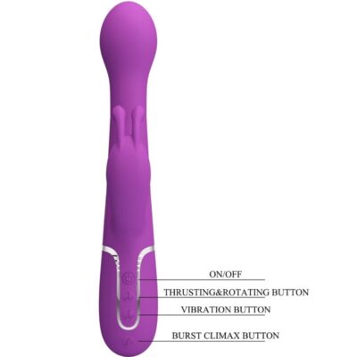 Pretty love - dejon 3 em 1 multifuncional rabbit vibrador roxo pretty love caliente. Pt