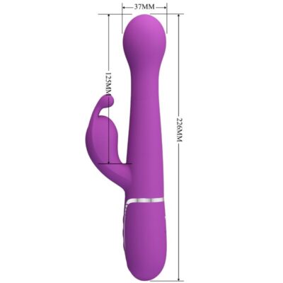 Pretty love - dejon 3 em 1 multifuncional rabbit vibrador roxo pretty love caliente. Pt