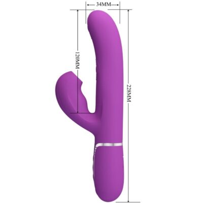 Pretty love - perlita 3 em 1 multifuncional coelho vibrador roxo pretty love caliente. Pt