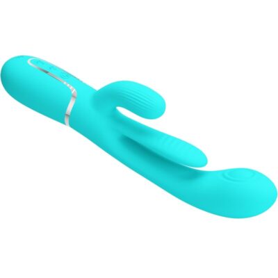 Pretty love - shania triple rabbit multifuncional vibrador 3 em 1 azul pretty love caliente. Pt