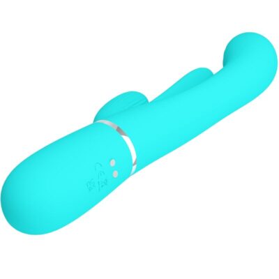 Pretty love - shania triple rabbit multifuncional vibrador 3 em 1 azul pretty love caliente. Pt