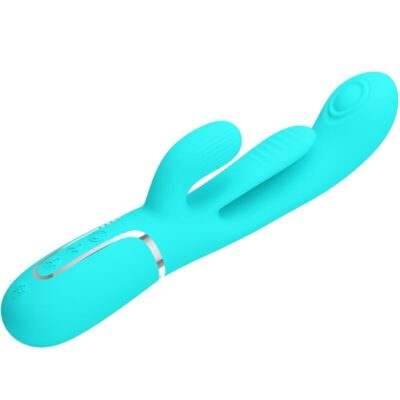 Pretty love - shania triple rabbit multifuncional vibrador 3 em 1 azul pretty love caliente. Pt