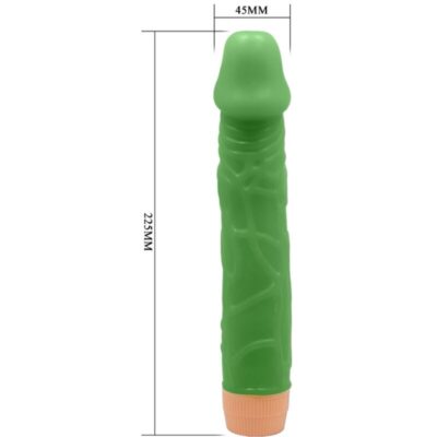 Baile - bill vibrador realista 22,5 cm verde baile caliente. Pt