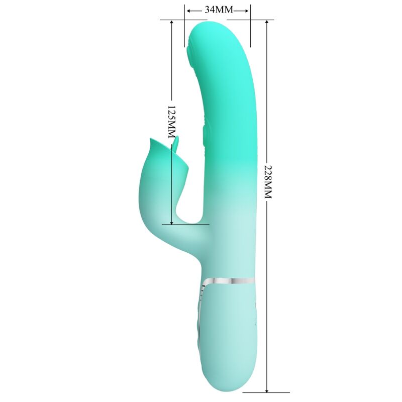 PRETTY LOVE - GIGI MULTIFUNCIONAL COELHO VIBRADOR AQUA VERDE 10 Pretty love - gigi multifuncional coelho vibrador aqua verde - image 10