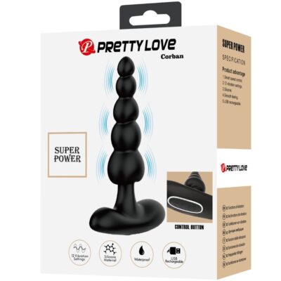 Ppretty love - vibrador anal corban 10 vibrações preto pretty love caliente. Pt