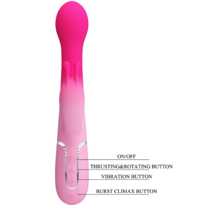 Pretty love - dejon 3 em 1 multifuncional rabbit vibrador rosa pretty love caliente. Pt