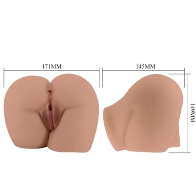 Crazy bull - bernace ass vibrador com vagina realista e ânus carne controle remoto crazy bull caliente. Pt