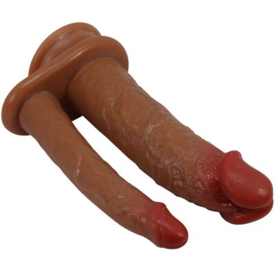 Alternative view of PRETTY LOVE - GORAN DILDO DUPLO REALISTA NATURAL MULATO