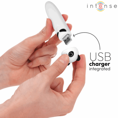 Intenso - poh panda vibrating bullet usb recarregável 10 x 2,2 cm intense fun caliente. Pt