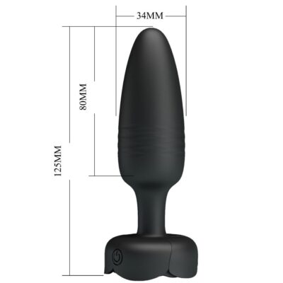 Pretty love - tarion anal plug com luz led preto 12,5 cm - image 6