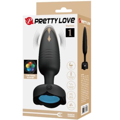 Pretty love - tarion anal plug com luz led preto 12,5 cm - image 9