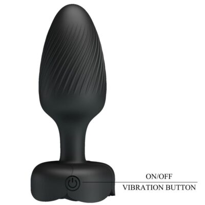 Pretty love - varian anal plug com luz led preto 10,8 cm - image 8