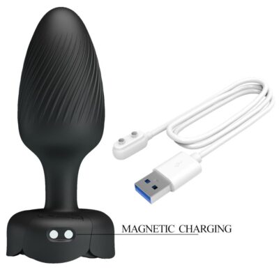 Pretty love - varian anal plug com luz led preto 10,8 cm - image 7