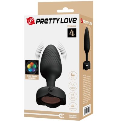 Pretty love - olman plug anal com luz led preto 8,8 cm pretty love caliente. Pt