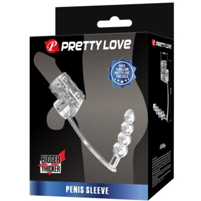 Pretty love - manga para pênis com plug anal transparente pretty love male caliente. Pt
