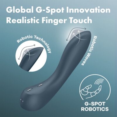 Satisfyer - g-spot wave 4 12 vibrações programa vibrador cinza escuro - image 6