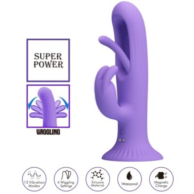 Pretty love - vibrador de coelho killmoulis 12 modos de vibração roxo pretty love caliente. Pt